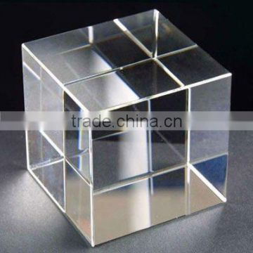 crystal blank block cube for custom laser engraving