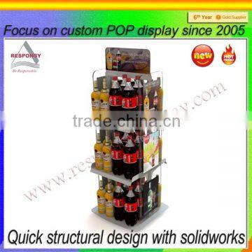 High Grade Custom Unique Design Promotion Red Wine Bottle Display Shelf photo-4