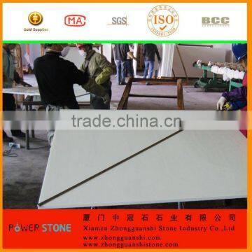 Easy Clean Nano Glass White Shiny Floor Tile