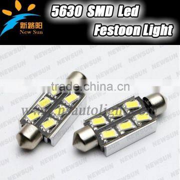 CE ROHS 6SMD 5630 12V 2.8W led car light plate bulbs led Interior light