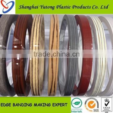 Furniture Accessory Plastic Edge Banding Tape / PVC Edge Banding