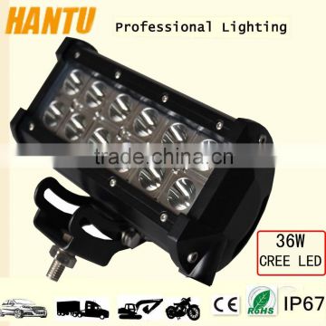 auto led lighting bars 36w headlight aluminum mounting