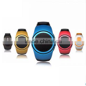 2016 new mini stereo wireless bluetooth speaker watch