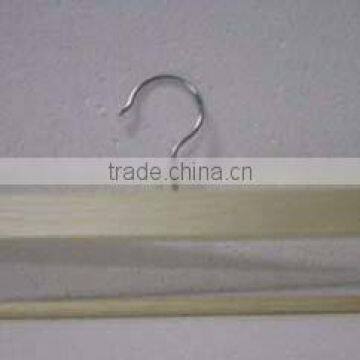HH swival hook natural wooden pants hanger trousers hanger wooden basic garment hanger