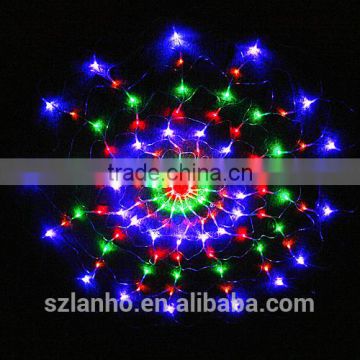 US/EU Plug 110V/220V Colorful RGB LED Light with 120 Leds Holiday Lighting LED Spider Net Light Party Wedding Christmas Lights