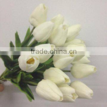 wedding bouquet natural touch 12heads white tulip bouquet wholesale artificial flower