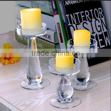 2016 New Noble Clear Transparents Square Crystal Candlestick For Birthday Gifts For Girlfriend