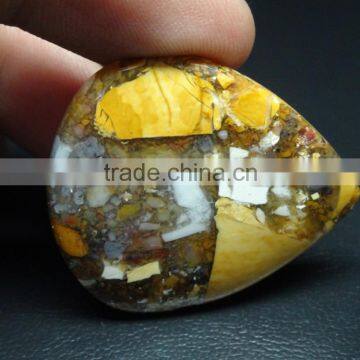 Exclusive Brasitait Mokite Pear Cut Cabochon Gemstone