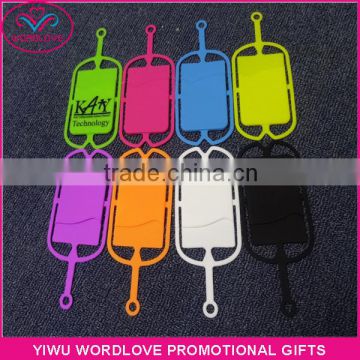 New Fashion Silicone Mobile Holder With Card Pocket Backside