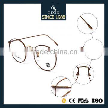 High Quality Retro Round Glasses Metal Eyeglasses Nerd Prescription Frames Spectacle Optical Lens 2171 photo-4
