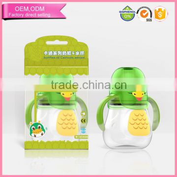 Hot Selling Lovely Design Dragon Baby Training Cup With Straw BPA Free