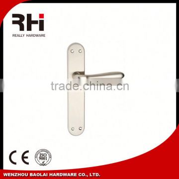 Passage Door Aluminum Door Lever Handle on Plate