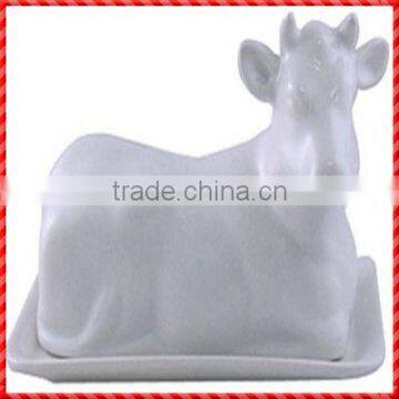 Ceramic hotsale brand new cow butter dish