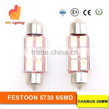 LED Canbus Festoon 6leds 5730SMD 12V DC led 5w canbus festoon led