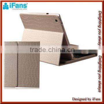 For iPad2 3 4 Leather Cover Case + Bluetooth Keyboard+warranty