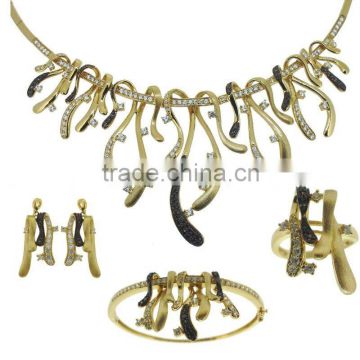 QF069 18k solid gold jewelry set