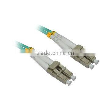 4XEM 20M AQUA Multimode LC To LC 50/125 Duplex Fiber Optic Patch Cable