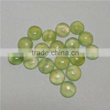 NATURAL PREHNITE CABOCHON GOOD COLOR & QUALITY 8 MM ROUND LOT