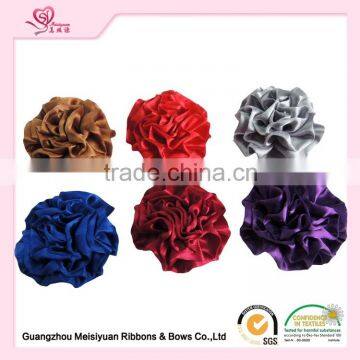 Handmade Satin Ribbon Rose Flower DIY Craft Wedding Dress Flower Appliques/sequin Appliques/satin Flower photo-4