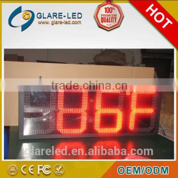 Big RGB LED screen led time and temp display advertising LED screen