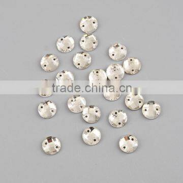 Attractive clear colour chaton crystal sew on rhinestones