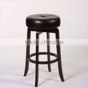 Hot sale wooden bat stool swivel stool counter stool without back