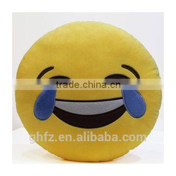 2015 Christmas gift round cotton Emoji Cushion pillows