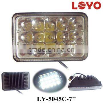 IP67 waterproof 5x7" square jeep 7 inch square led headlight 45w 12 24v multi-voltage