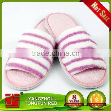 New Style Flat Slippers Washable Coral Fleece Women Sexy House Open Slippers