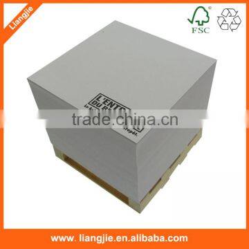 Paper Block Note Cube Memo Cube With Wood Pallet
