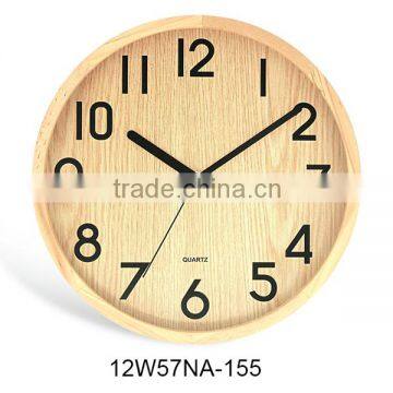 24 inch wooden custom print large wall clock