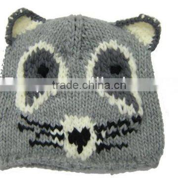 Kids Knitted Animal Winter Hats Beanies with Ears