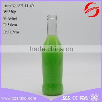 Factory Price 250ml Frescor Wholesale Recycled Glass Beverage Bottles with Silver Twist-Off Lid