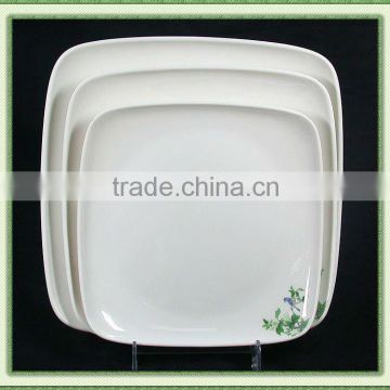 Square melamine dinner plate