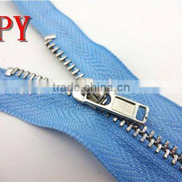 3# White Gold Teeth Metal Zipper