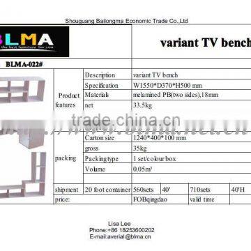 melamine mdf tv stand