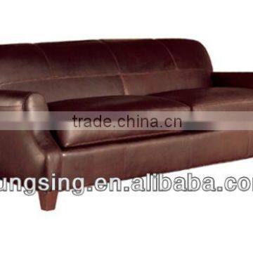 office waiting modern grain leather sofa