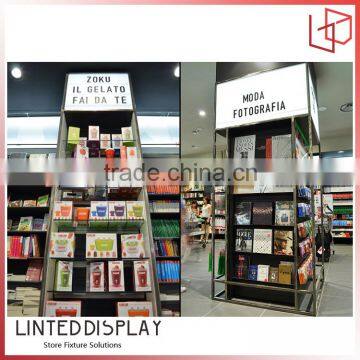 Spesial design MDF book shop display cabinet