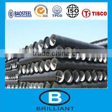 EN598 standard K7 K8 K9 ductile iron pipe manufacture