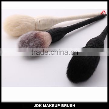 Single White or Black Wool Handmade Rattan Blush Brush Makeup Brush Cosmetic Brush