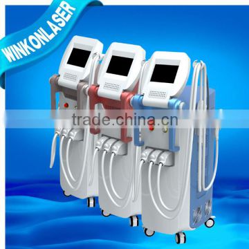 2015 hot sales! SHR/IPL + RF + nd:yag laser 4 in 1 multifunction beauty machine