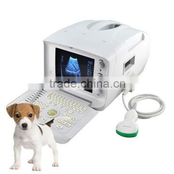 CE approved 3.5Mhz multi-frequency convex probe Portable veterinary ultrasound scanner