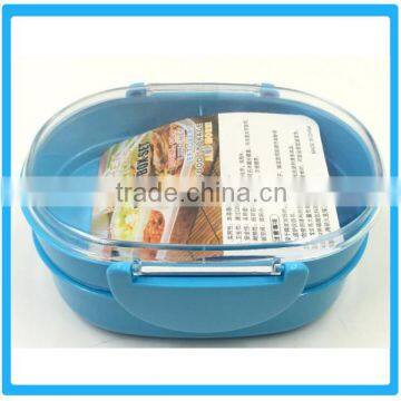 Top Quallity Two Layers Lunch Box Food Storage Compartment Food Containers Plastic