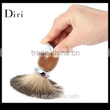 Cheap Wooden Beard Brush Custom Logo Synthetic Shaving Brush photo-3