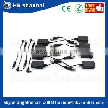 2016 Low Price Cctv Video Balun PTZ Camera Rj45 to Bnc Converter Balun Power Connector