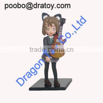 cute guitar girl custom action figure