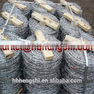 200m of the 3 strands 14 gauge gi wire barbed wire