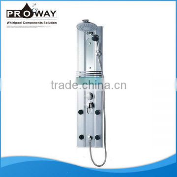 Hotel Ware Steam Shower Parts Bath Shower Wall Mounted Panel Faucet Hydromassage Shower Panel