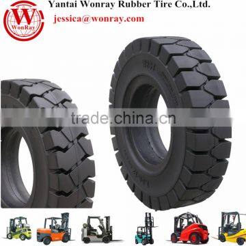 Chinese solid rubber forklift tires front and rear tire 6.00-15 6.50-10 etc.