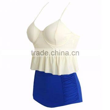 2017 hot selling latest new design high waist swim wear